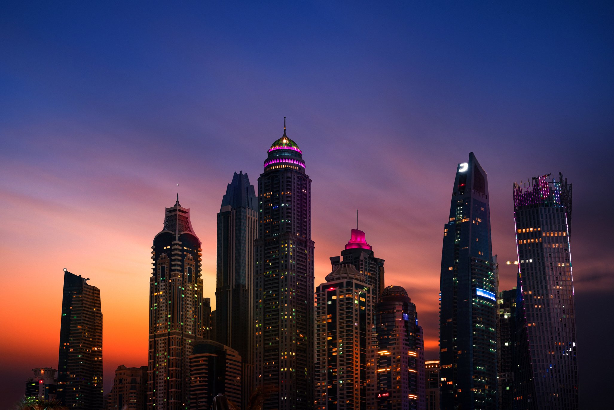 City Buildings during Dusk